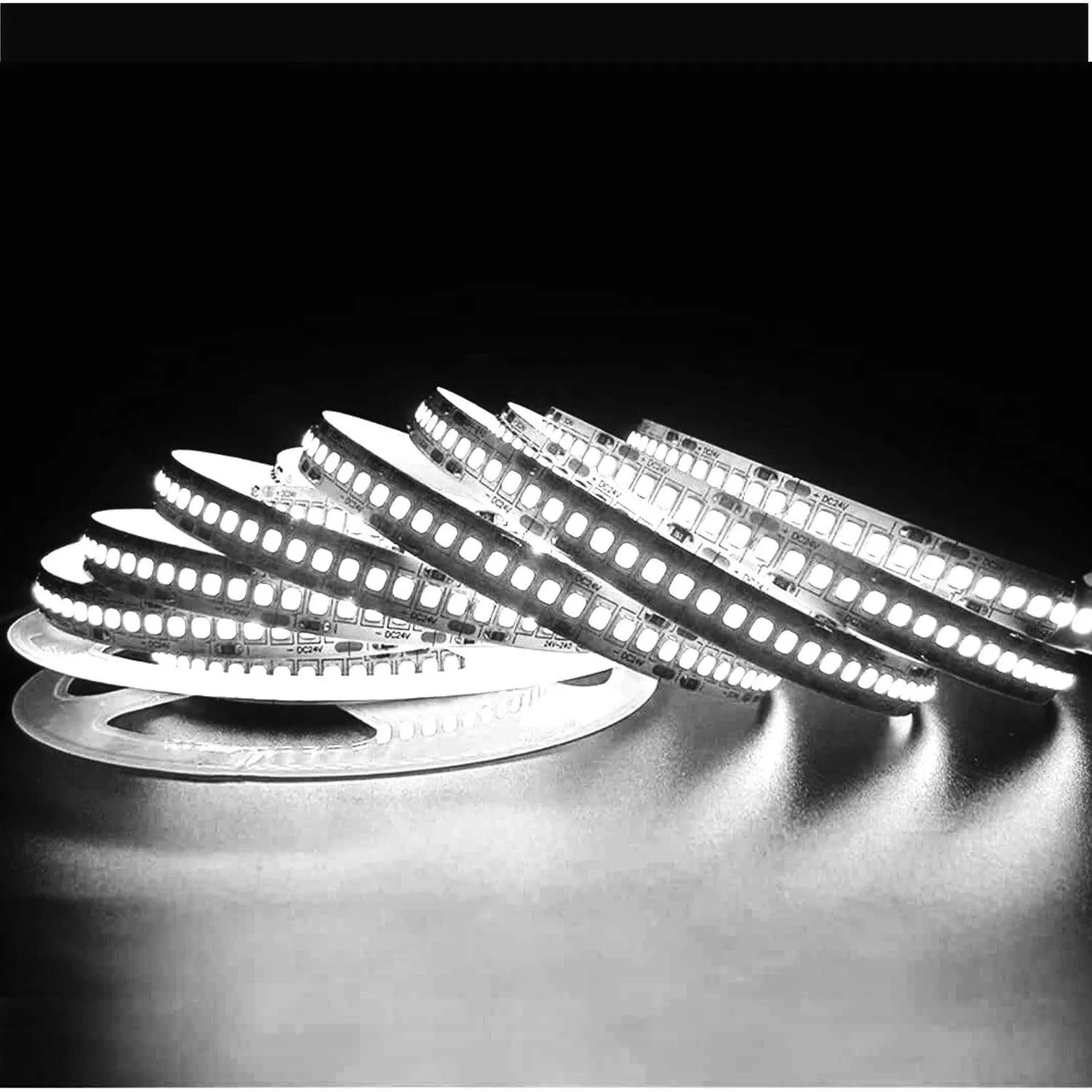 Cool White LED Strip Light 6000K 12V 240 LEDs/m 1200 LEDs IP20 Waterproof 5 Metre Strip
