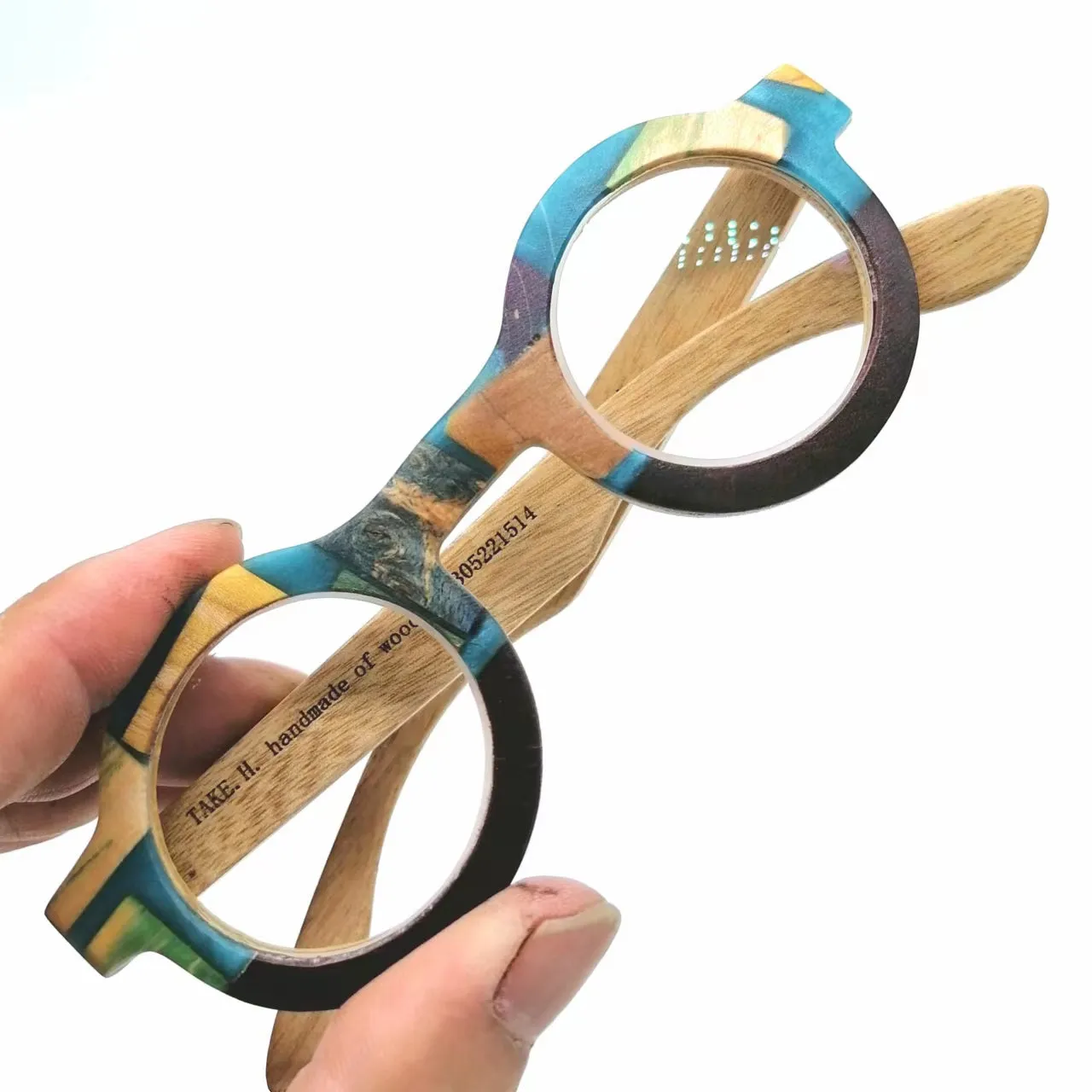 custom multicolor wood & resin craft