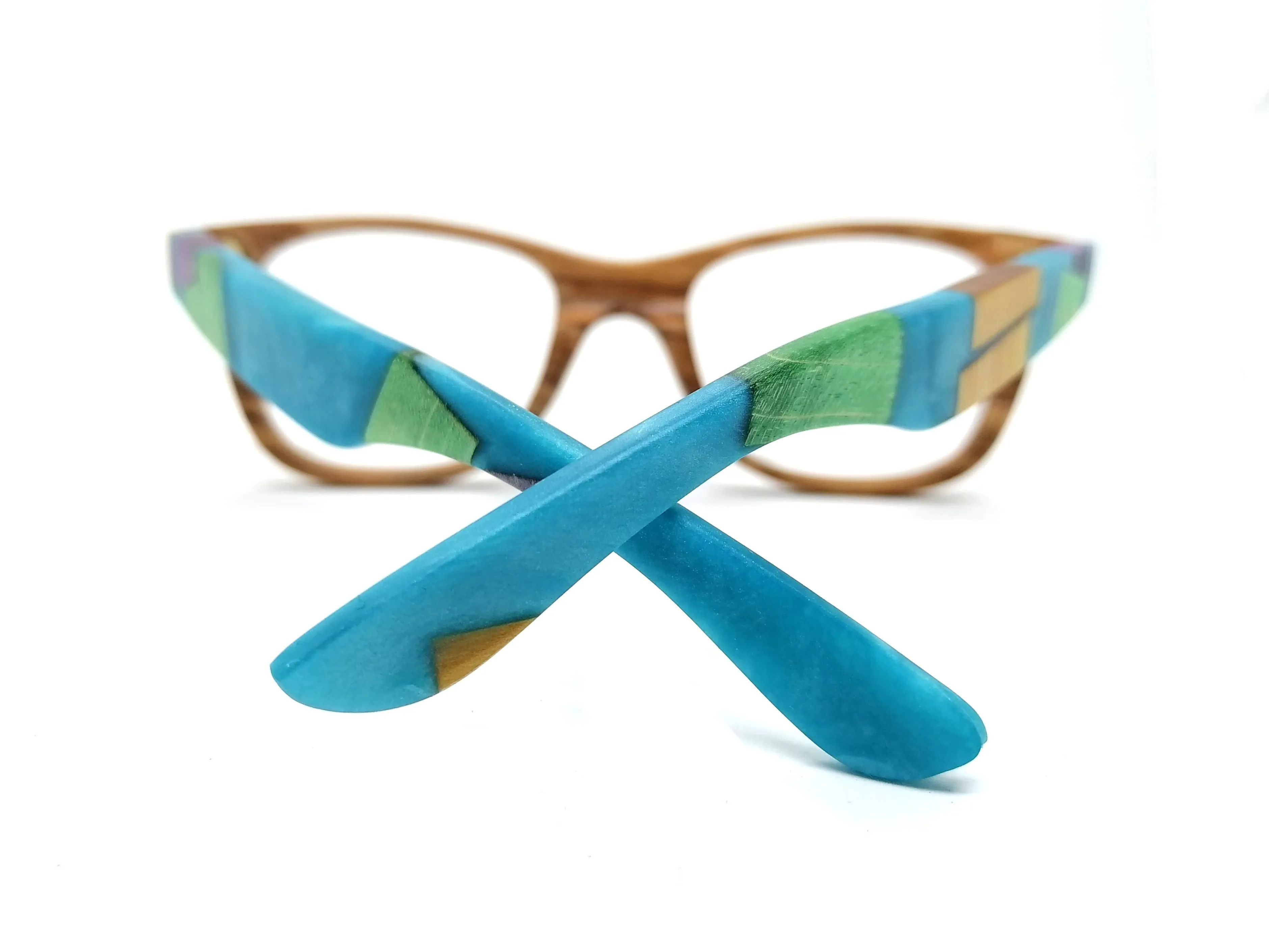 custom multicolor wood & resin craft