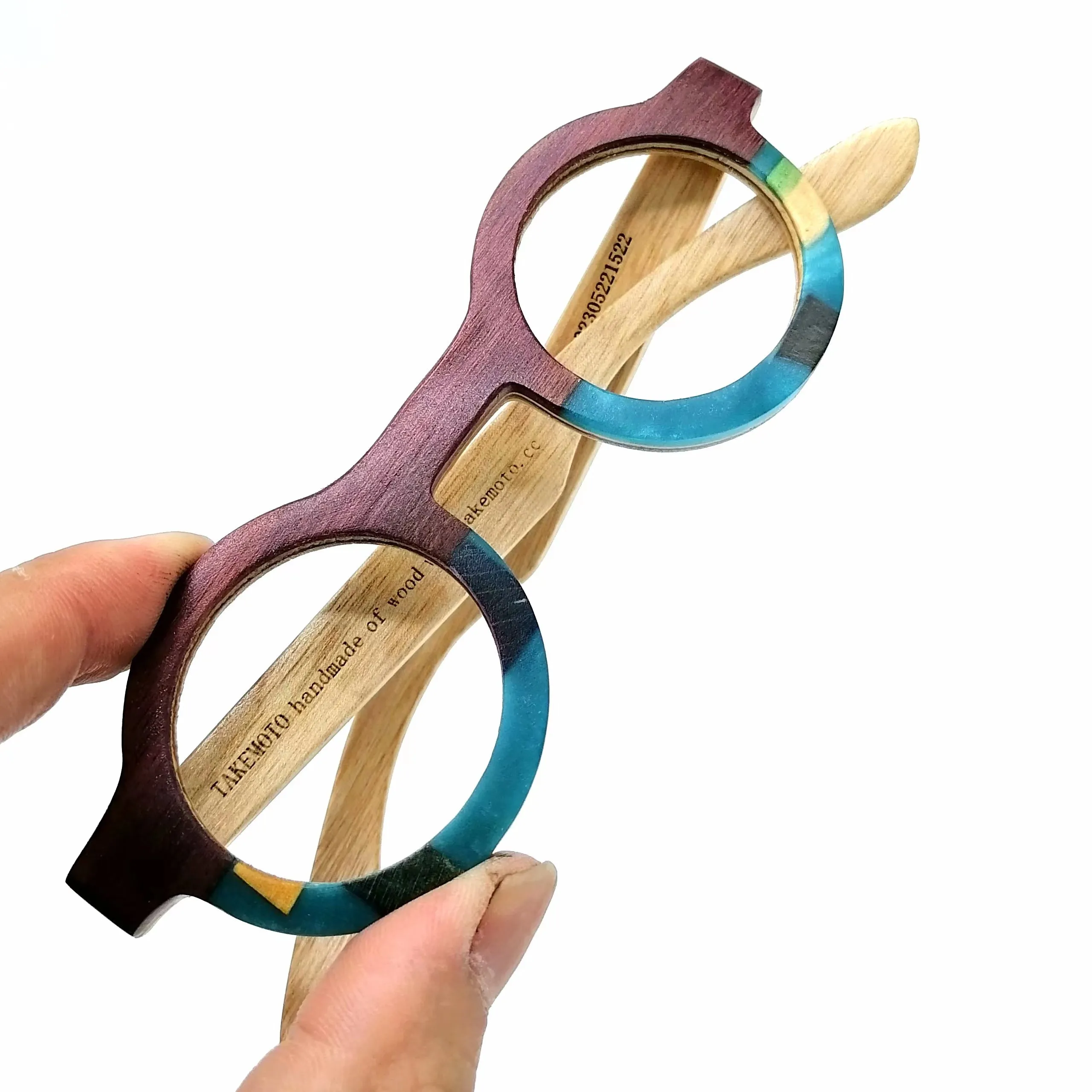 custom multicolor wood & resin craft