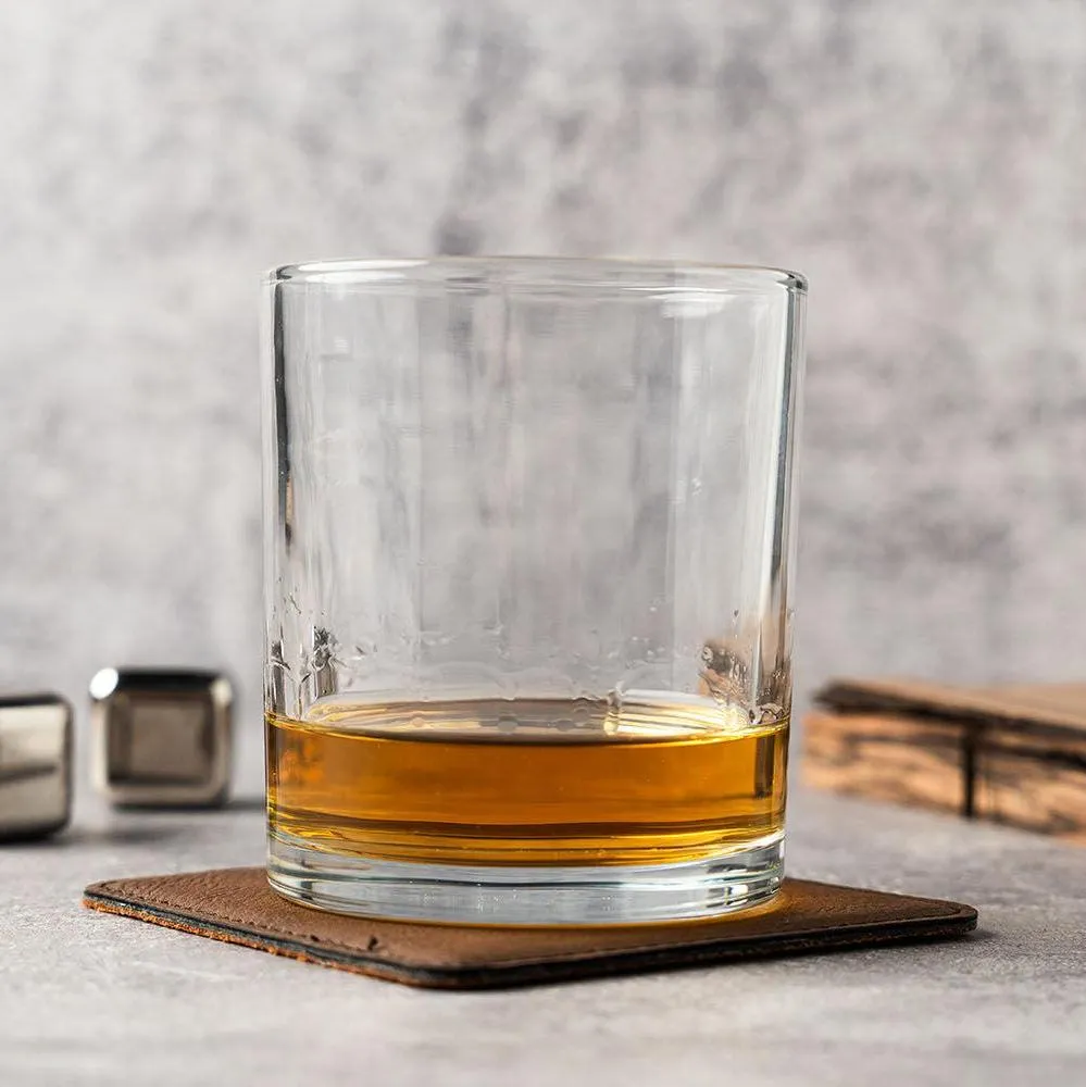 Custom My Relationship with Whiskey is On The Rocks Lowball Glasses