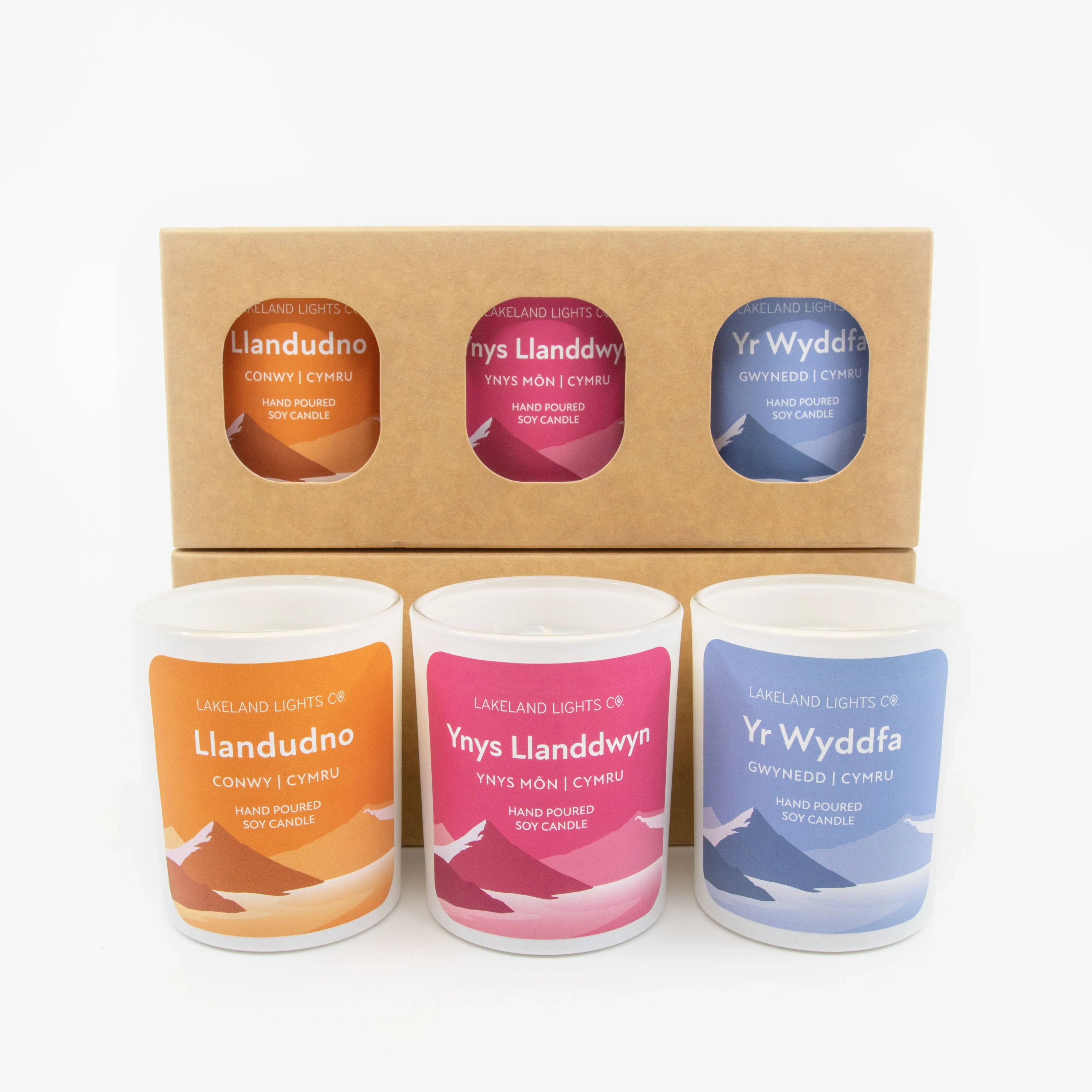 Cymru Three Candle Gift Sets