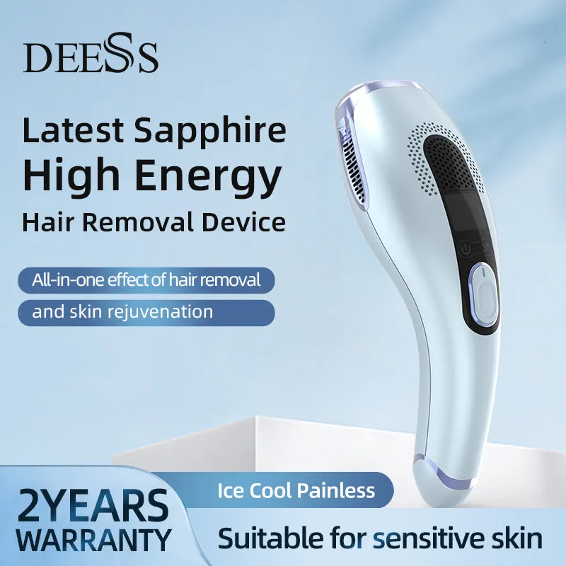 Deess GP592 Ice Cooling IPL Hair Removal System Home Use 2 In 1 Device Unchangeable Lamps Unlimited Shots