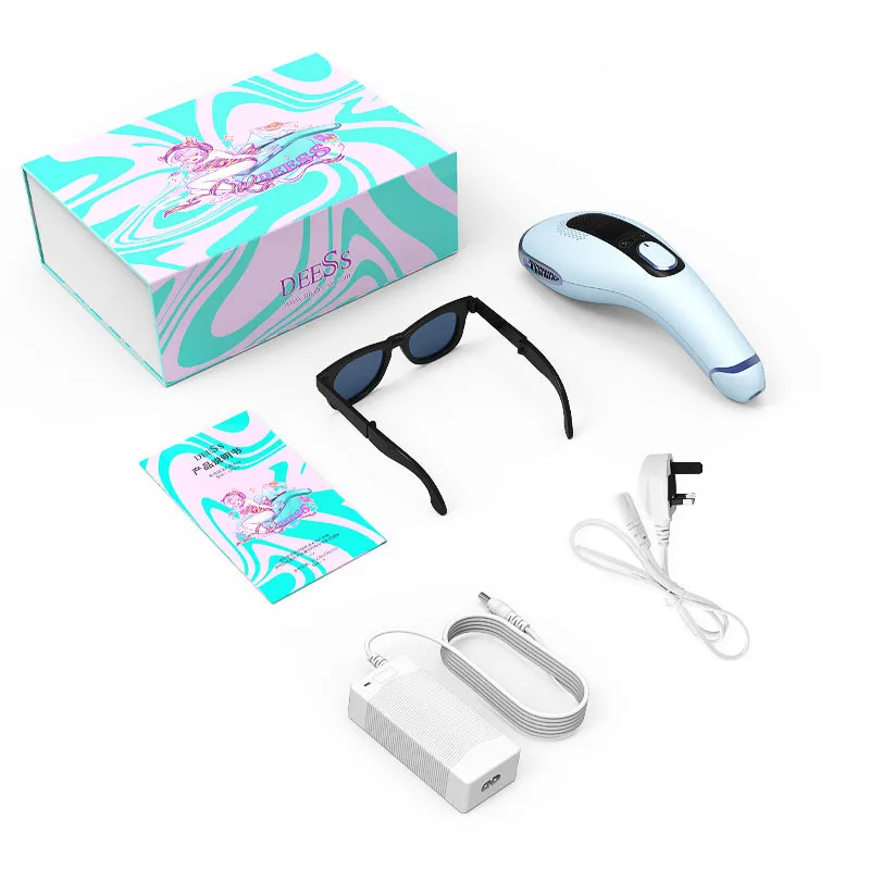 Deess GP592 Ice Cooling IPL Hair Removal System Home Use 2 In 1 Device Unchangeable Lamps Unlimited Shots