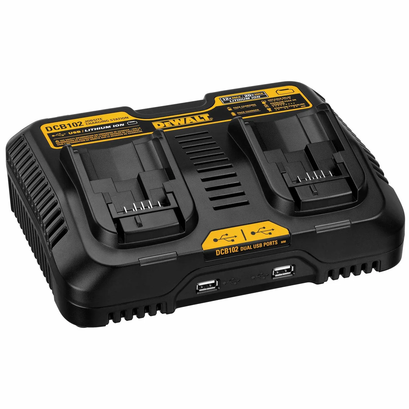 DeWalt DCB102 12V - 20V MAX* Jobsite Charging Station