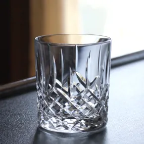 Diamond Pattern Crystal Whiskey Glasses