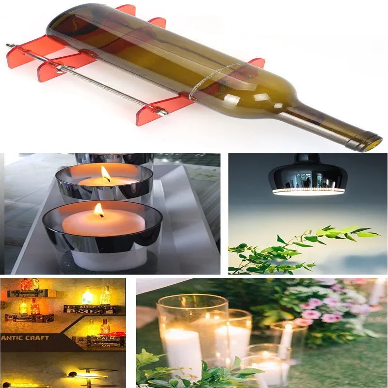 DIY Glass Bottle Cutter Tool Square Round Wine Beer Glass