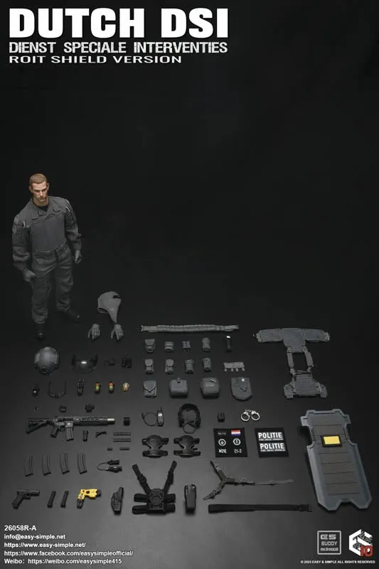 Dutch Dienst Speciale Interventies Riot Shield Version - MINT IN BOX