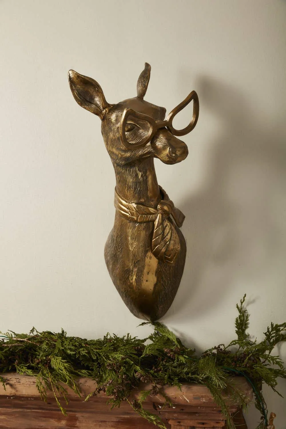 E   E Wall Mount | Margie the Doe in Antique Gold