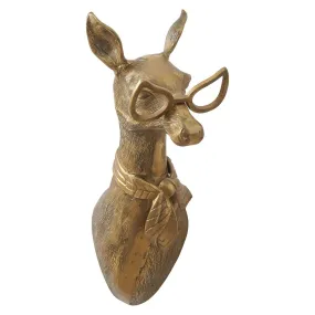 E   E Wall Mount | Margie the Doe in Antique Gold