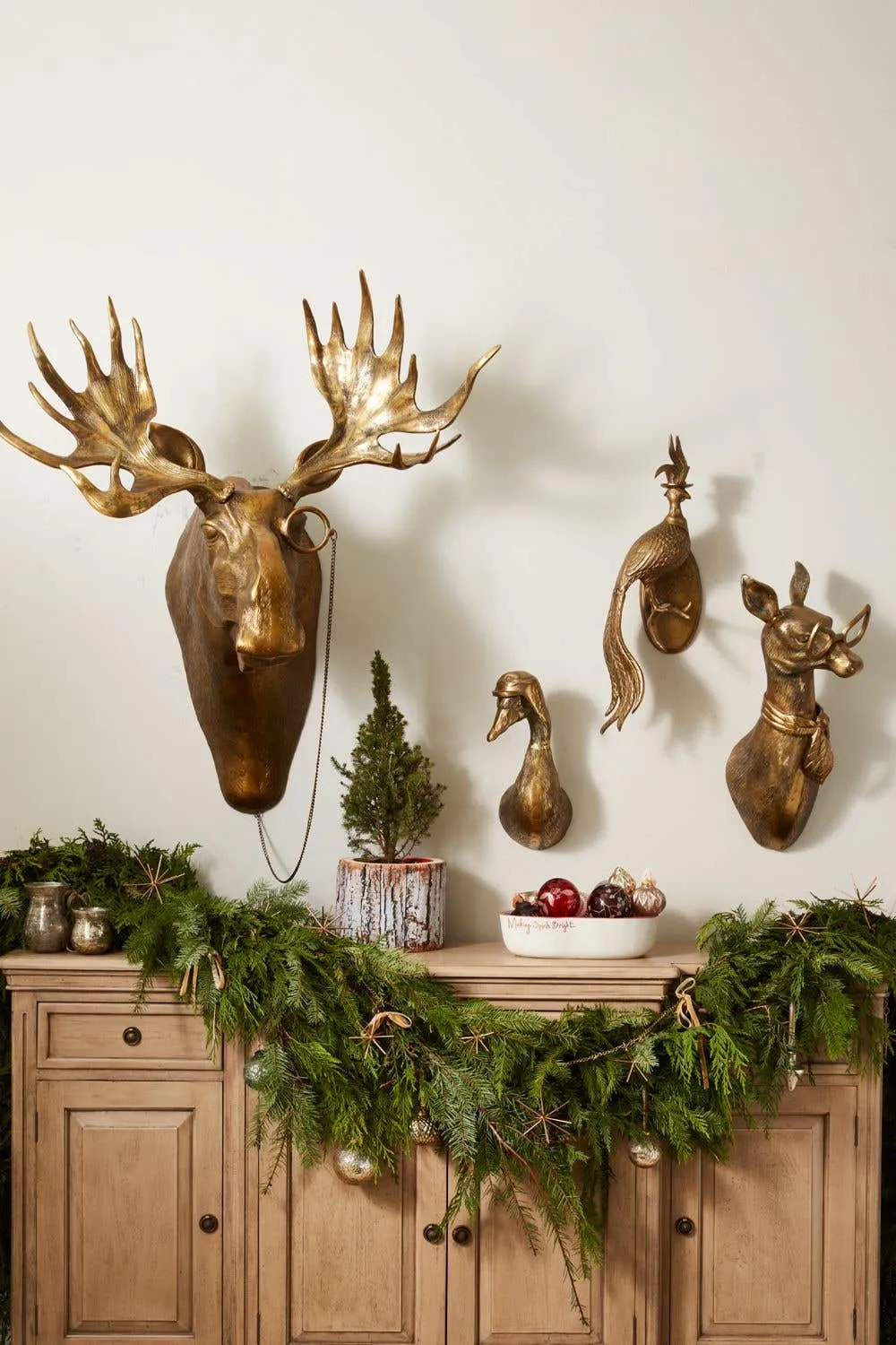 E   E Wall Mount | Margie the Doe in Antique Gold