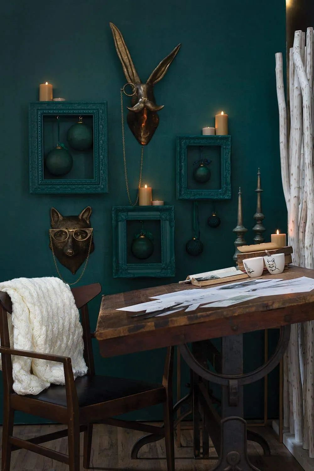 E   E Wall Mount | Margie the Doe in Antique Gold