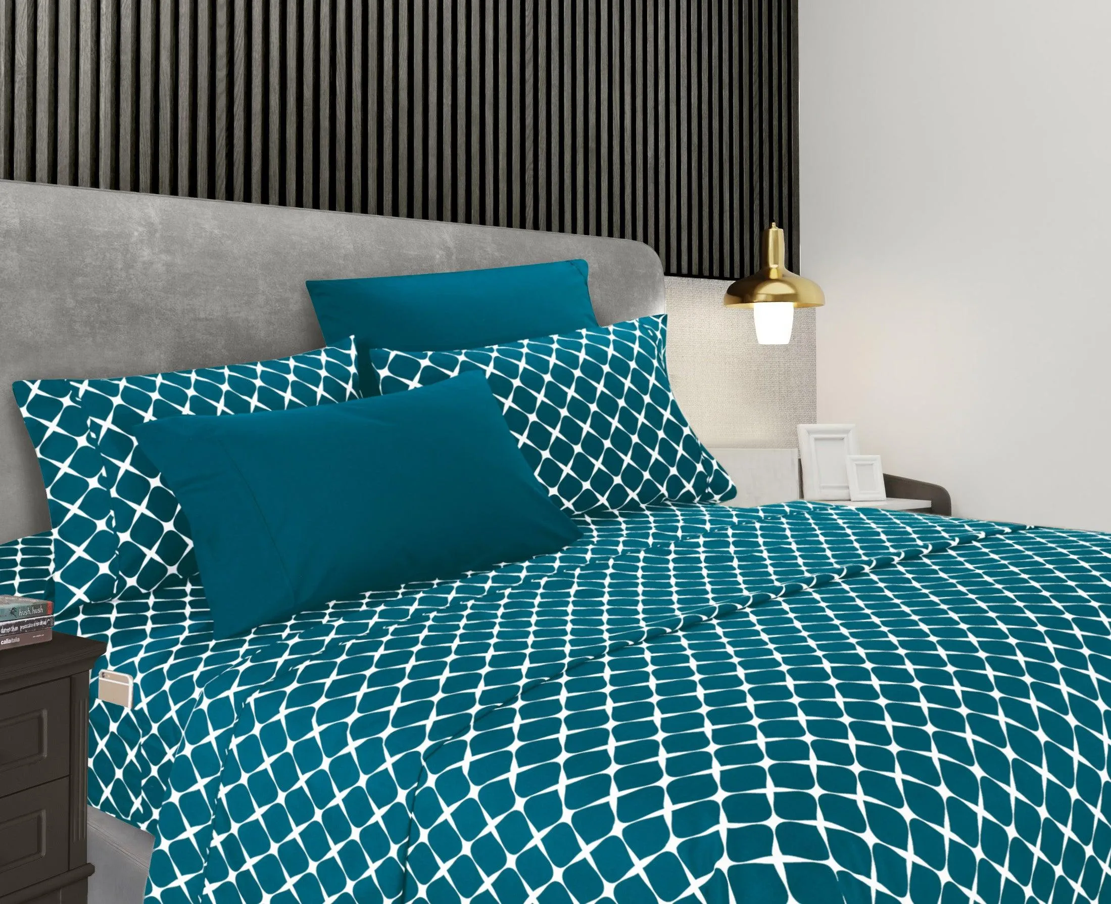 Elegant Comfort 6-Piece Bloomingdale Sheet Set - Comparable to a Hotel Premium Quality