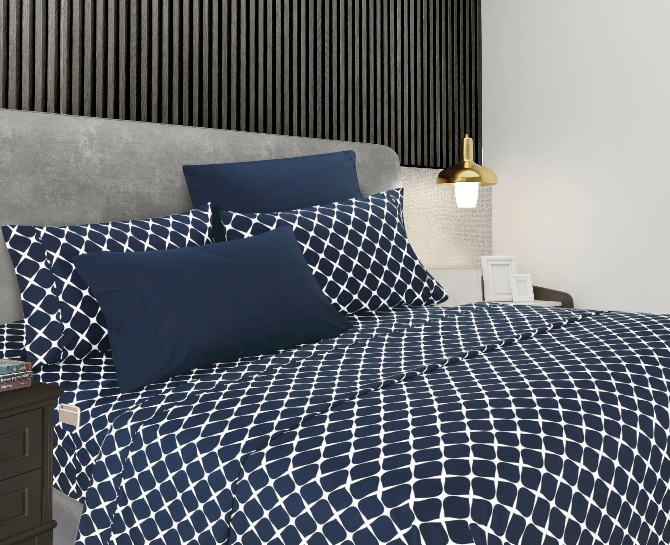 Elegant Comfort 6-Piece Bloomingdale Sheet Set - Comparable to a Hotel Premium Quality