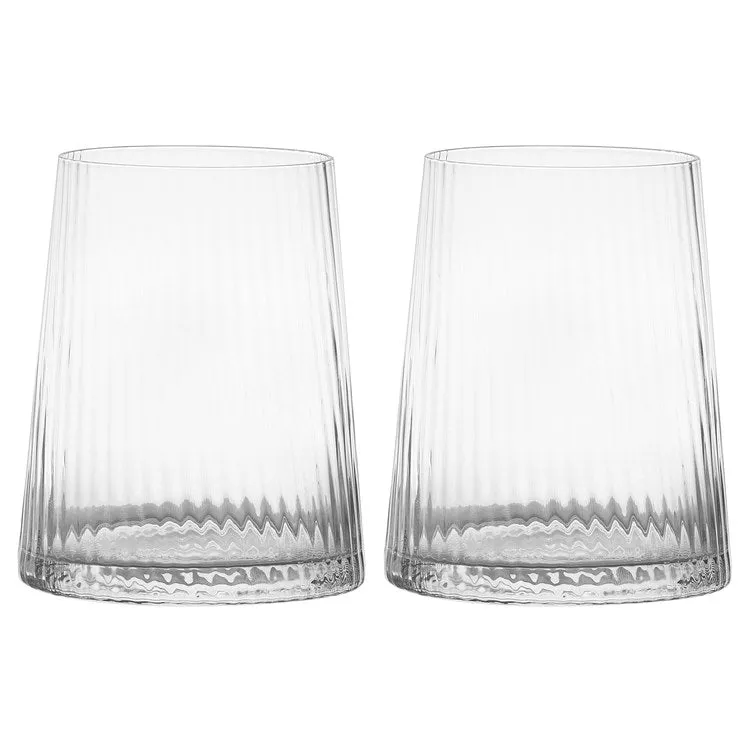 Empire Clear Double Old Fashioned Tumblers Set of 2