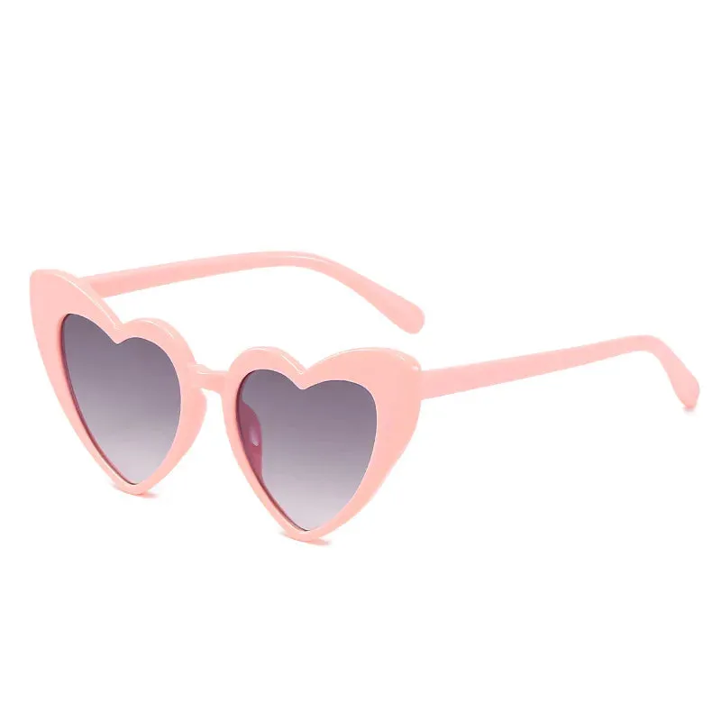 Fashion Euro-American Style Sunglasses For Women Trendy Street Photographic Eyewear Vintage Heart Shape Women's Glasses
