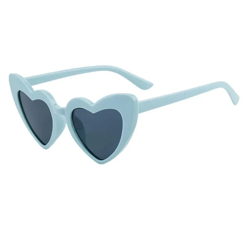 Fashion Euro-American Style Sunglasses For Women Trendy Street Photographic Eyewear Vintage Heart Shape Women's Glasses