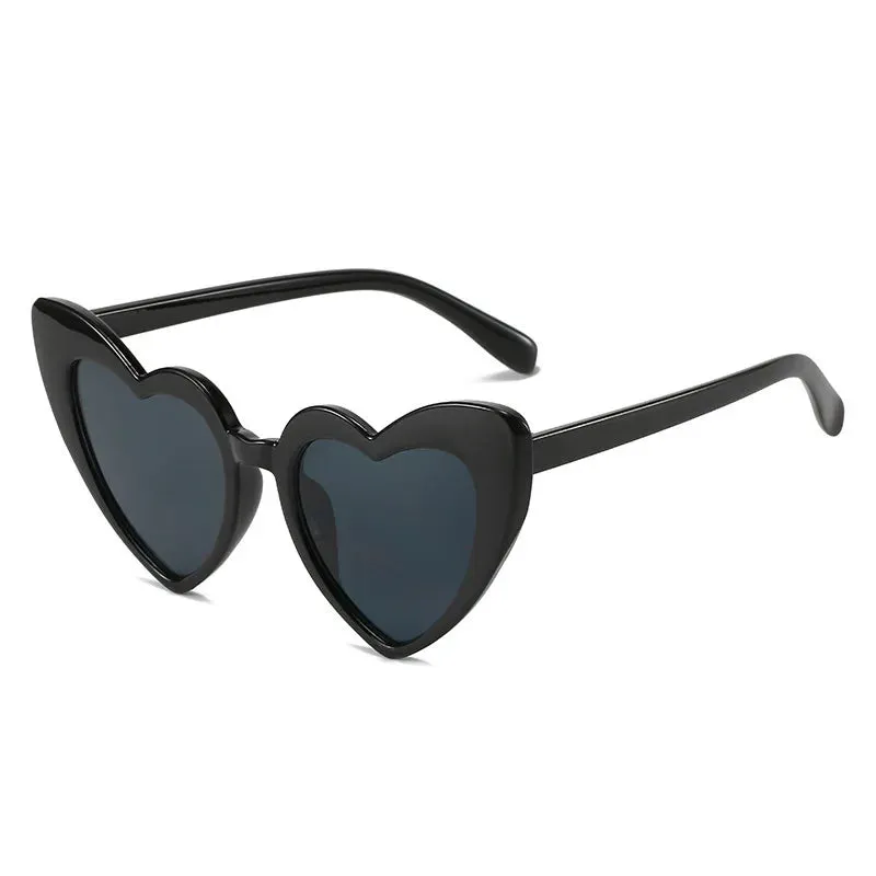 Fashion Euro-American Style Sunglasses For Women Trendy Street Photographic Eyewear Vintage Heart Shape Women's Glasses
