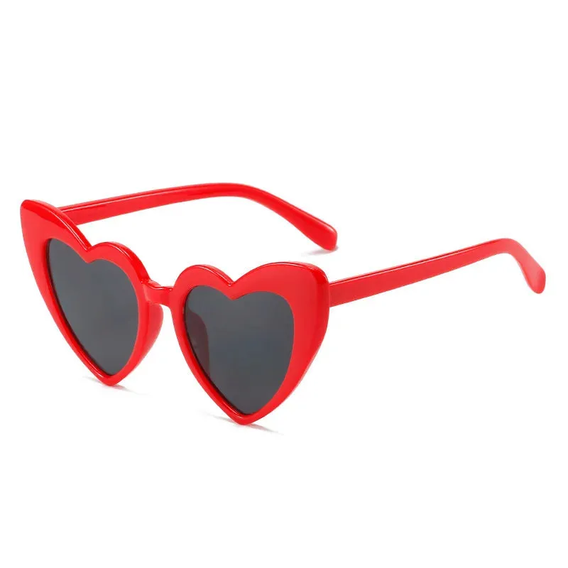 Fashion Euro-American Style Sunglasses For Women Trendy Street Photographic Eyewear Vintage Heart Shape Women's Glasses