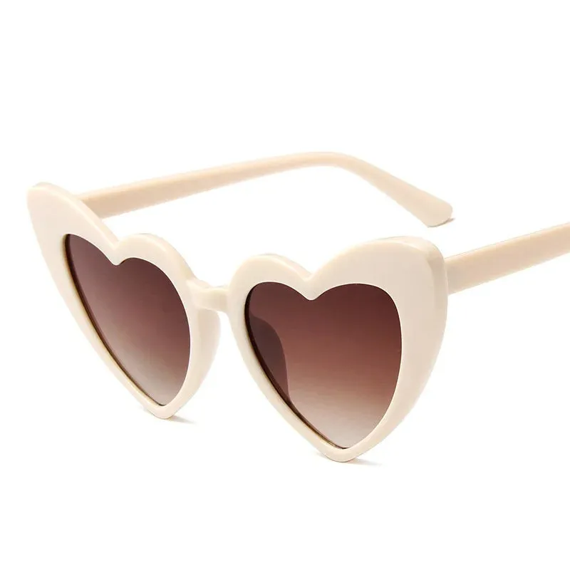 Fashion Euro-American Style Sunglasses For Women Trendy Street Photographic Eyewear Vintage Heart Shape Women's Glasses