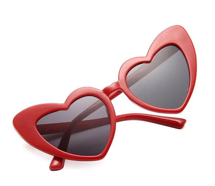 Fashion Euro-American Style Sunglasses For Women Trendy Street Photographic Eyewear Vintage Heart Shape Women's Glasses