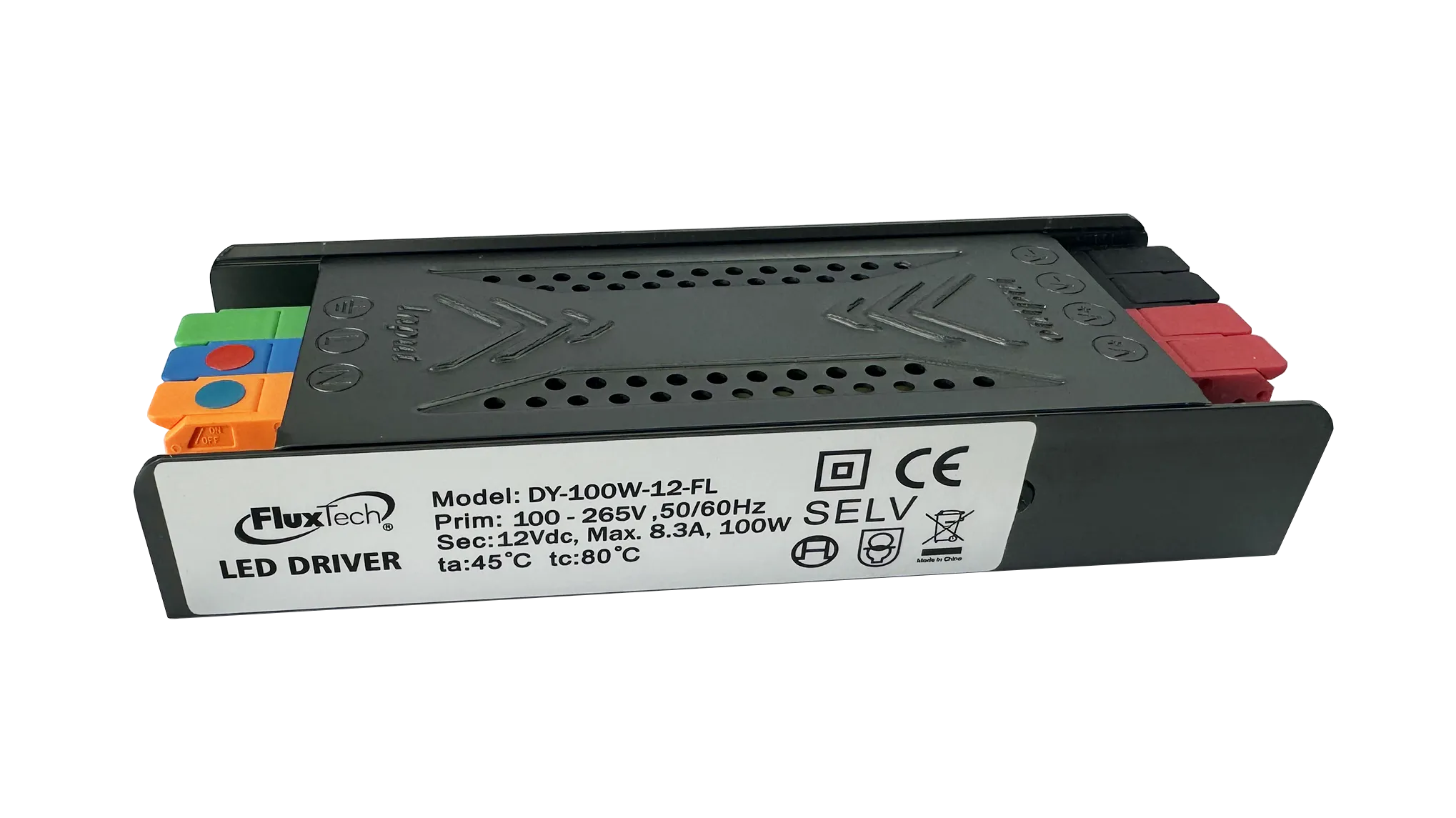 FluxTech – Tool-Free 12V DC Switching Power Supply Driver for LED Strips Light & LED Device
