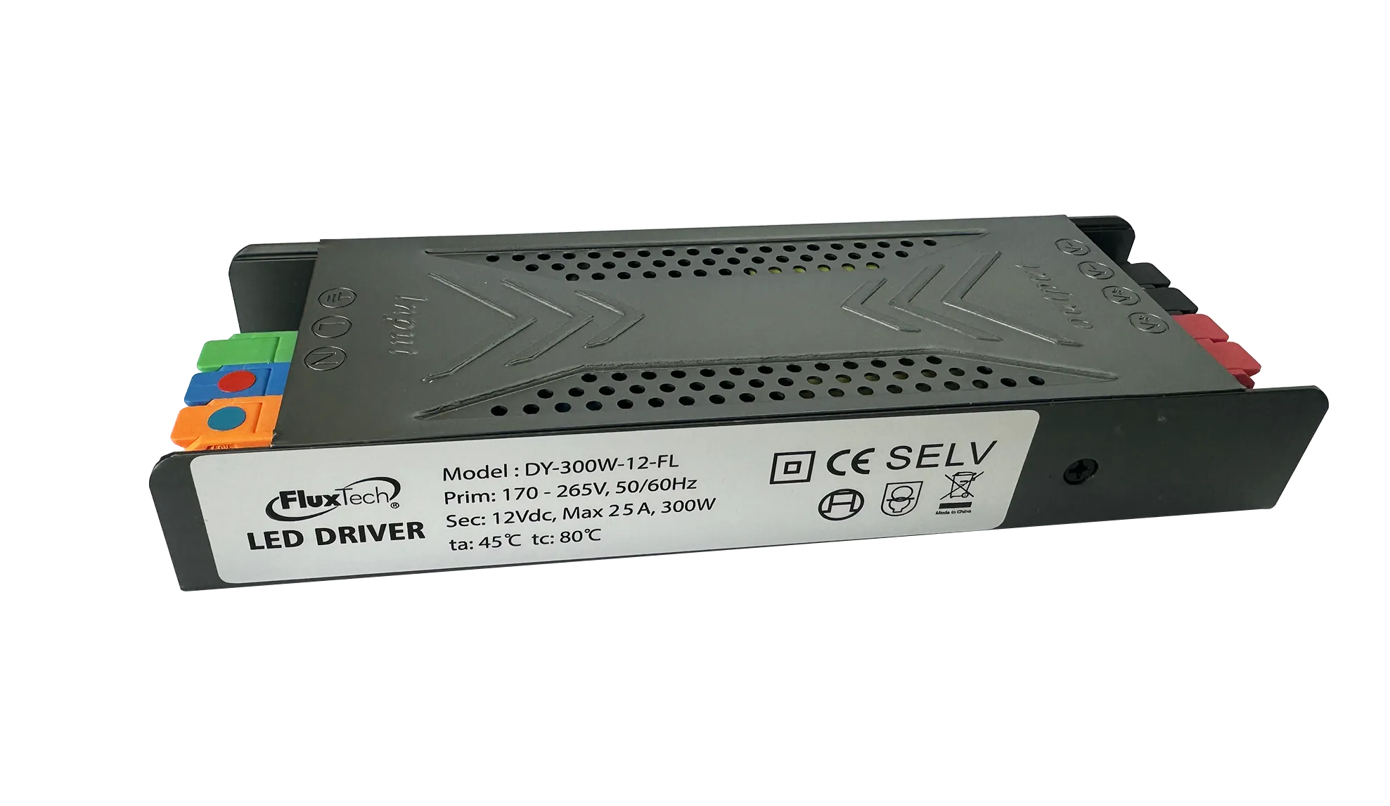 FluxTech – Tool-Free 12V DC Switching Power Supply Driver for LED Strips Light & LED Device