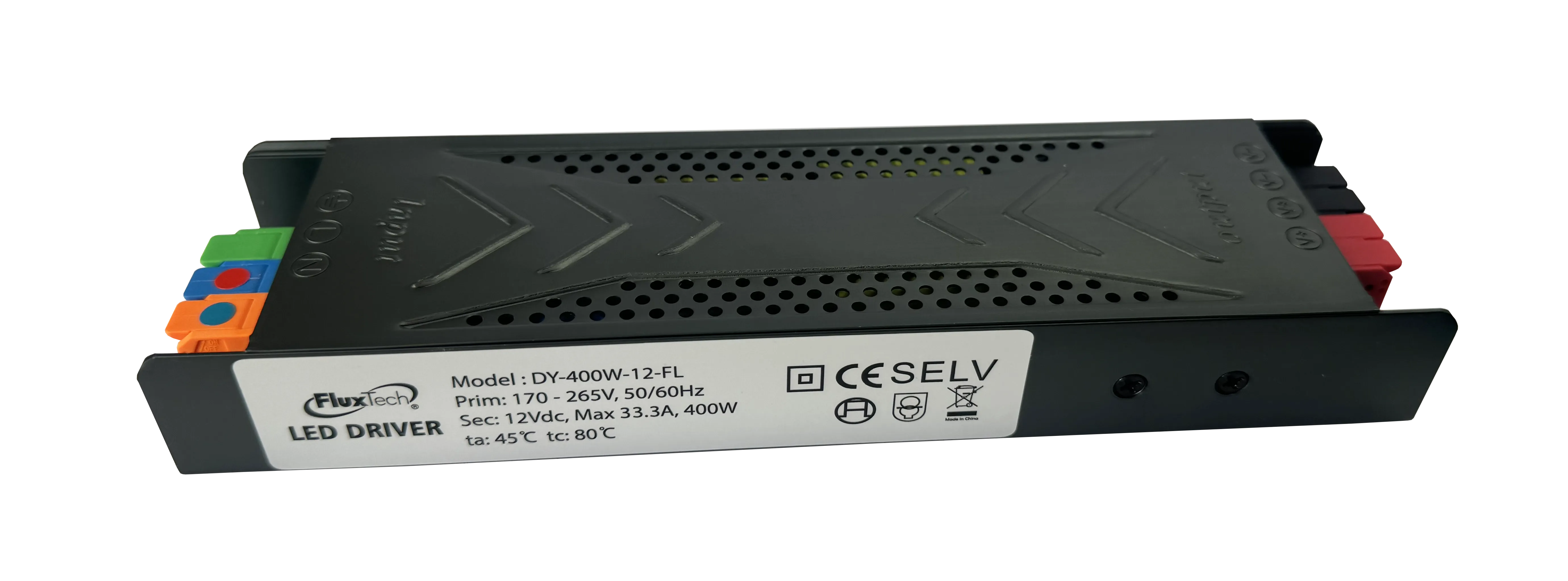 FluxTech – Tool-Free 12V DC Switching Power Supply Driver for LED Strips Light & LED Device