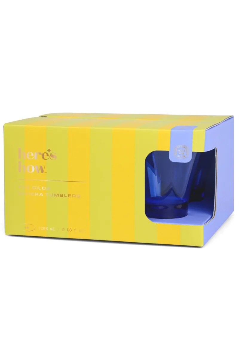 Gilda Tumblers, Cobalt
