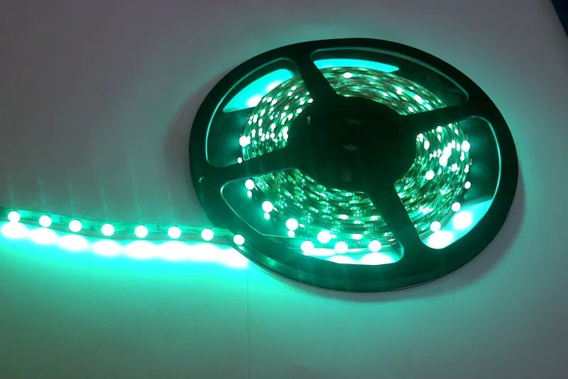 Green Flexible LED strip - 30 way, 12V