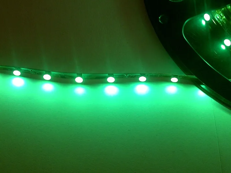 Green Flexible LED strip - 30 way, 12V