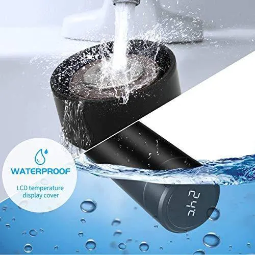 HBNS Smart Vacuum Flasks Bottle with LED Temperature Display with Touch Screen Smart Water Bottle 304 Stainless Steel Perfect for Office, Home, Gym, Outdoor Travel (500ML).
