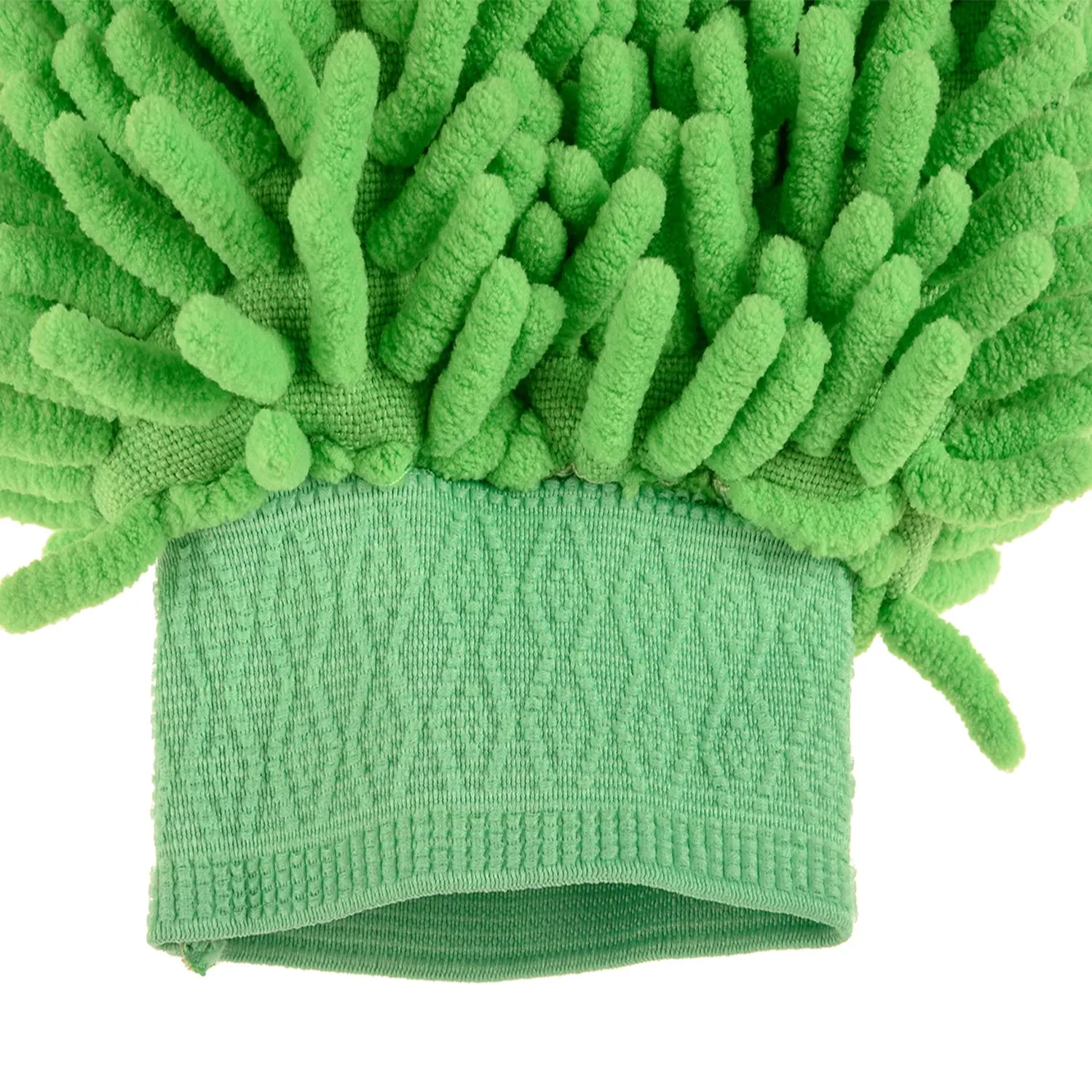 Heart Home Gloves | Microfiber Cleaning Gloves | Chenille Mitts for Kitchen | 50 GSM Hand Duster for Kitchen | Hand Gloves For Car | Duster for Glass | Pack of 2 | Green