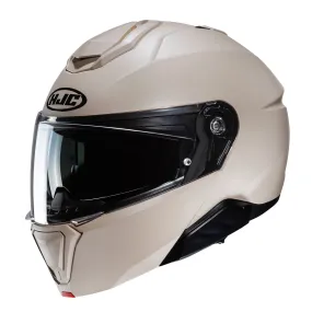 HJC I91 Matt Sand Beige Flip Up Motorbike Helmet