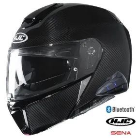 HJC RPHA 90S Carbon Black Modular Bluetooth  Helmet