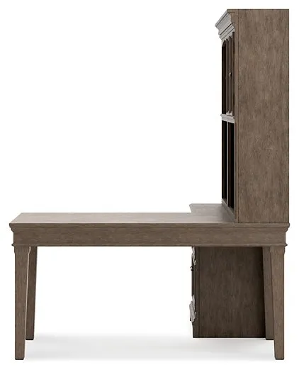 Janismore 4-Piece Bookcase Wall Unit with Desk