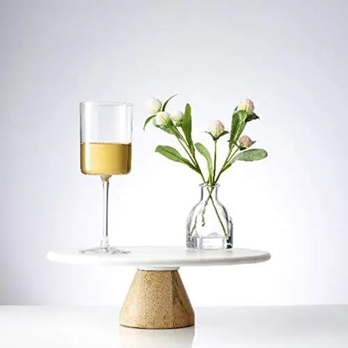 JoyJolt White Wine Glasses – Claire Collection 11.4 Ounce Wine Glasses Set of 2 – Deluxe Crystal Glasses with Ultra-Elegant Design – Made In Czech Republic - Ideal for Home Bar, Kitchen, Restaurants