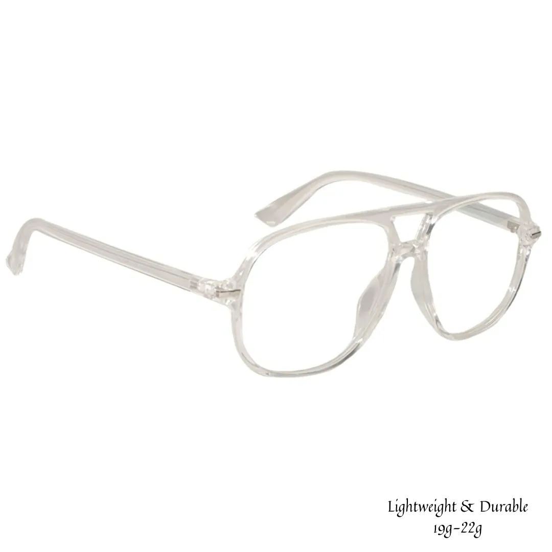 Jubleelens® Aviator White Chasma Frame
