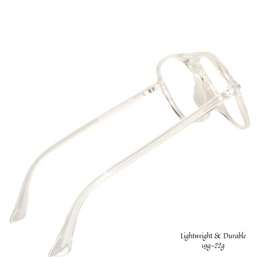 Jubleelens® Aviator White Chasma Frame