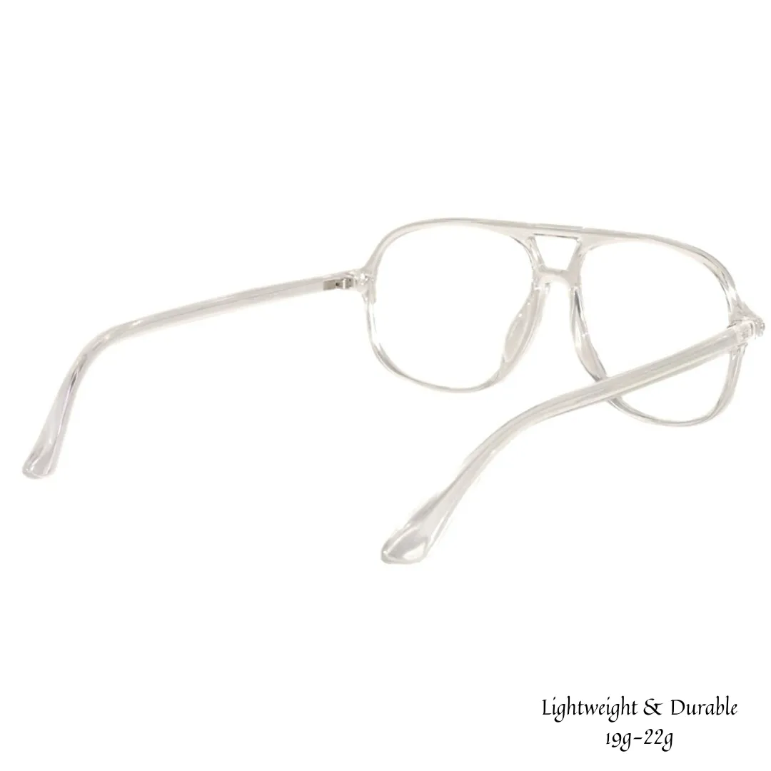 Jubleelens® Aviator White Chasma Frame