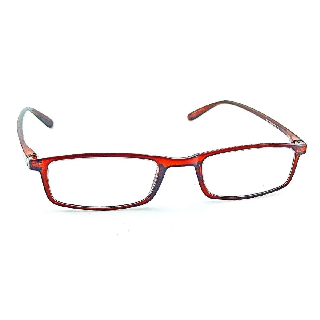 Jubleelens Brown Rectangle READERS Reading Eyeglasses ( 1.00 to  3.00 Power)