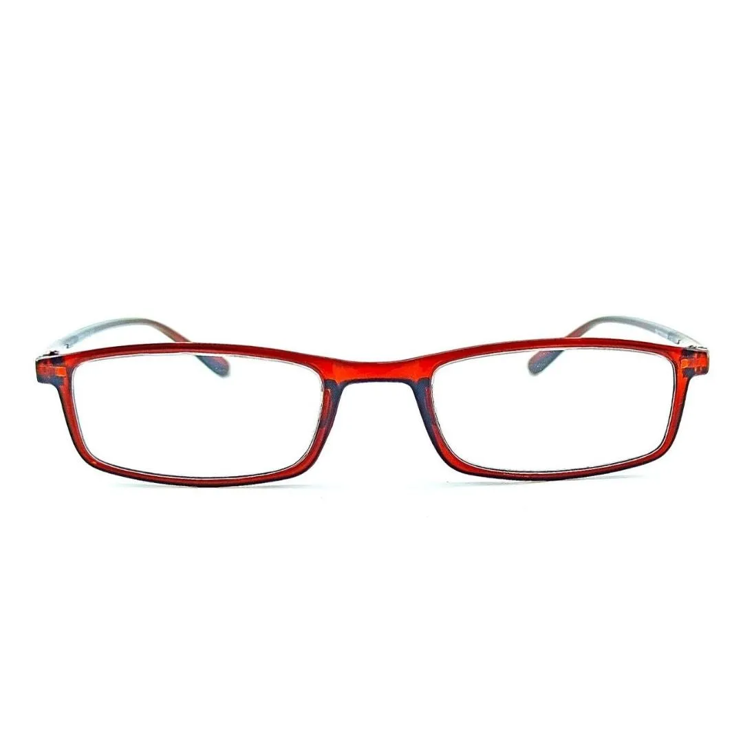 Jubleelens Brown Rectangle READERS Reading Eyeglasses ( 1.00 to  3.00 Power)