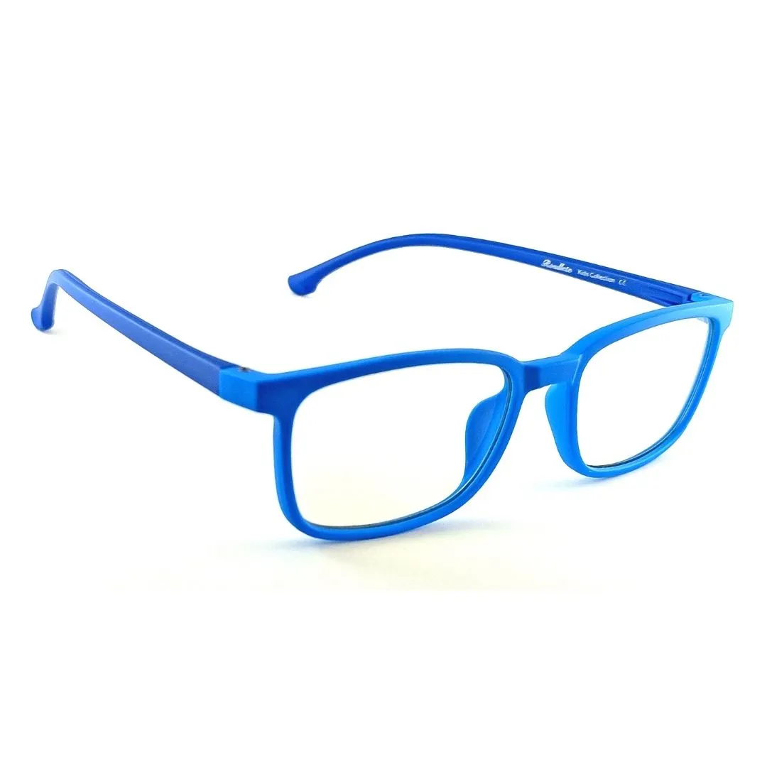 Jubleelens Rectangular Blue Ray Blocker kids Specs (46mm)