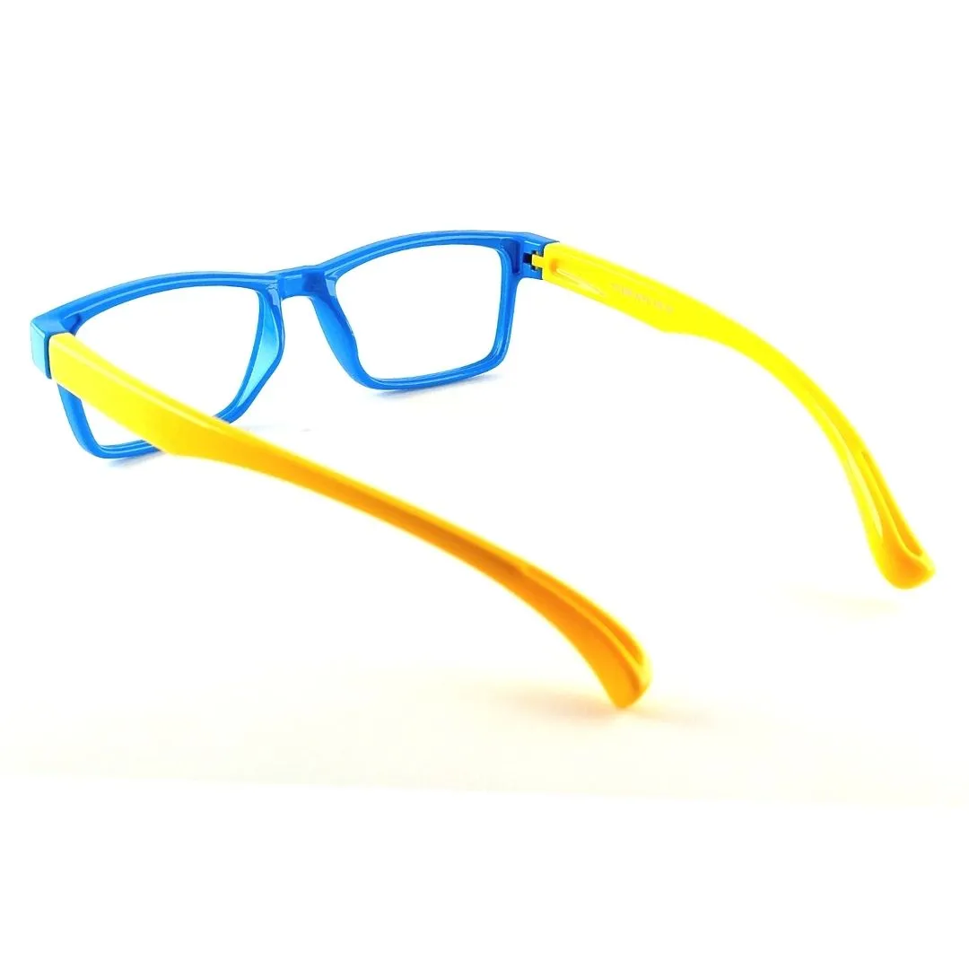 Jubleelens Rectangular Blue Ray Blocker kids Specs (46mm)
