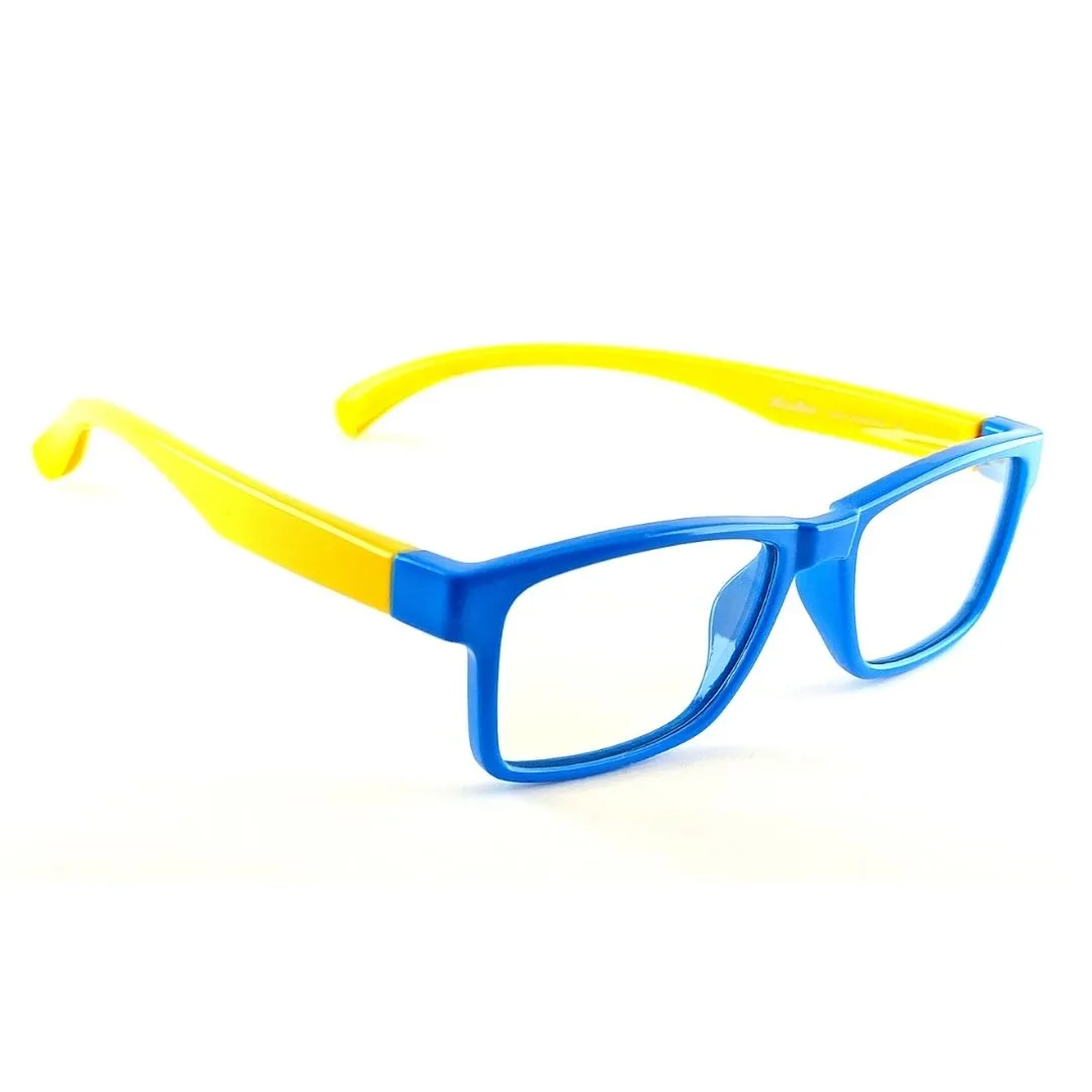 Jubleelens Rectangular Blue Ray Blocker kids Specs (46mm)