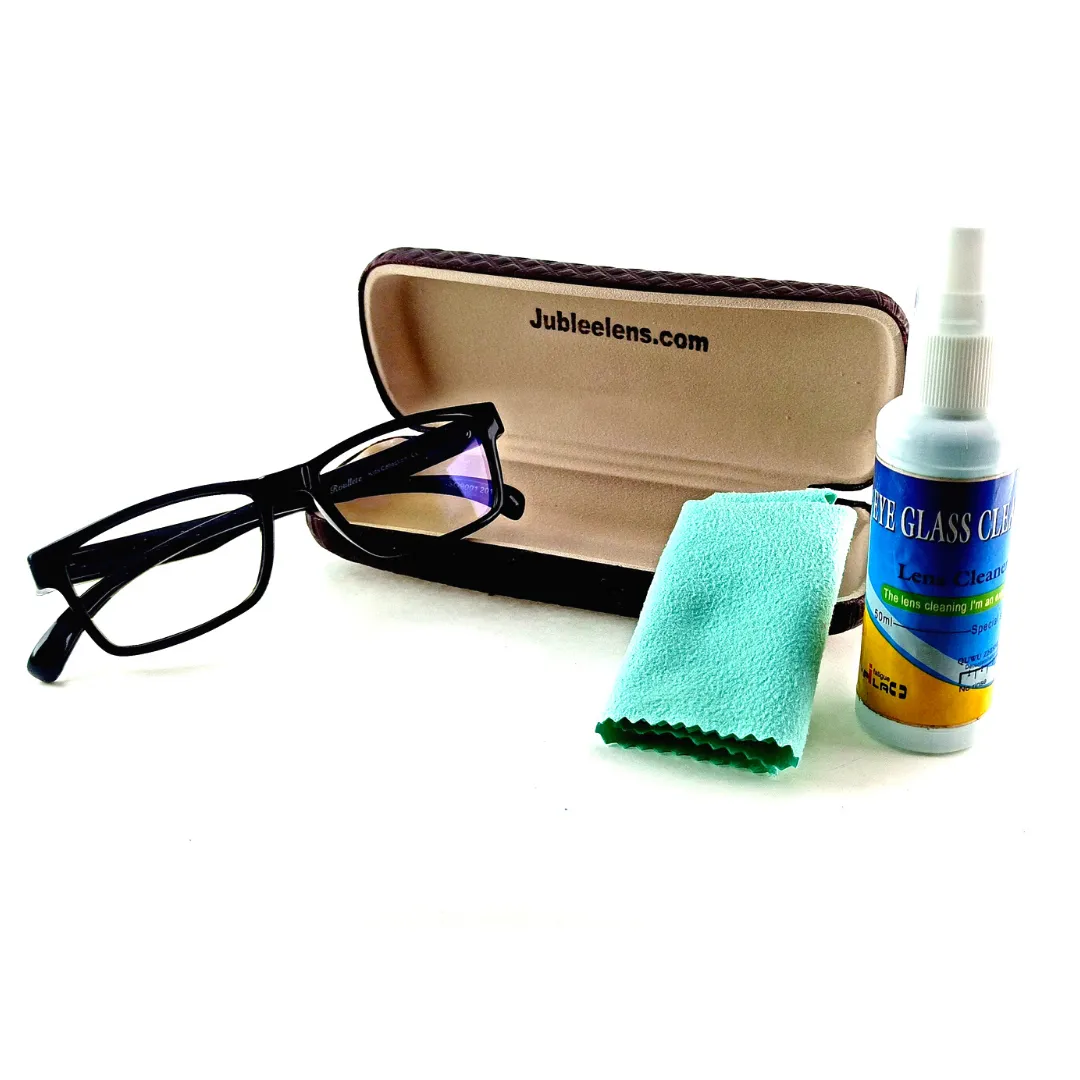 Jubleelens Rectangular Blue Ray Blocker kids Specs (46mm)