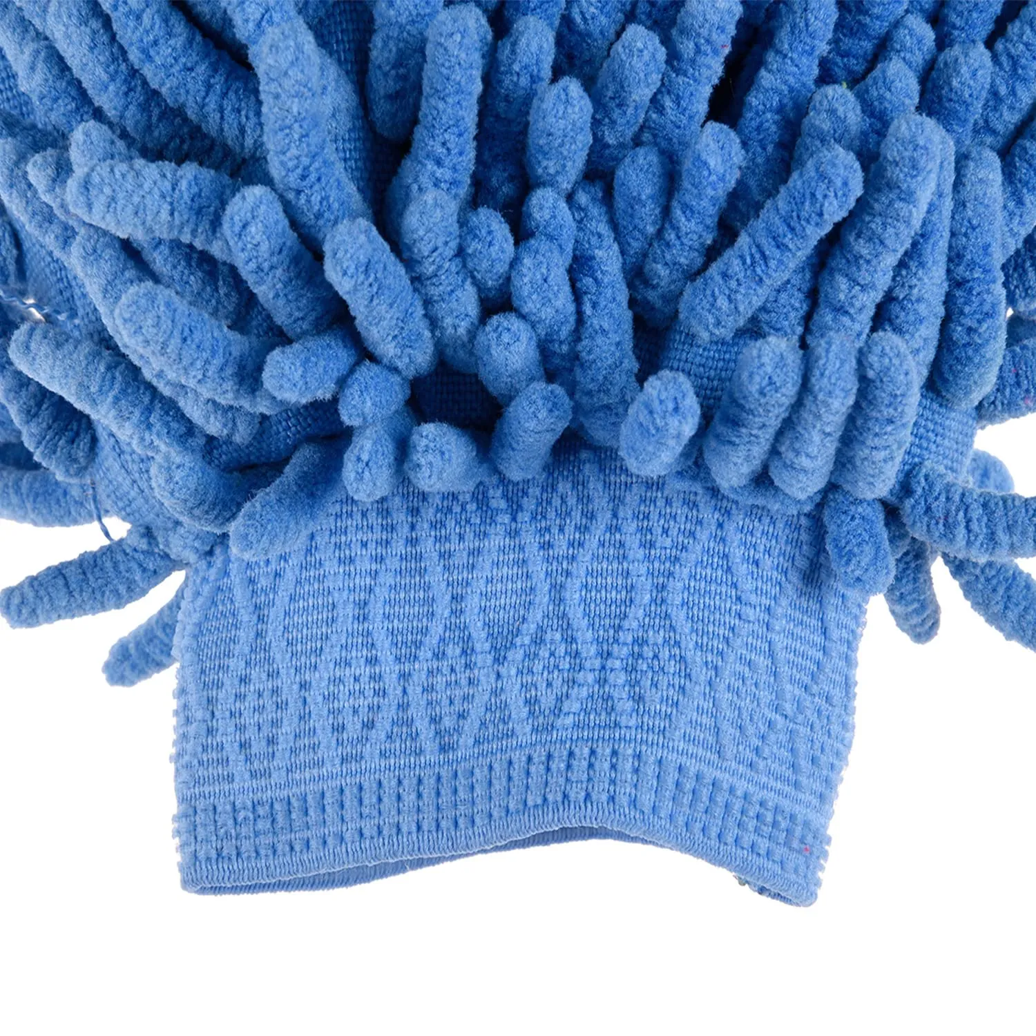 Kuber Industries Gloves | Microfiber Cleaning Gloves | Chenille Mitts for Kitchen | 50 GSM Hand Duster for Kitchen | Hand Gloves for Car | Duster for Glass | Blue