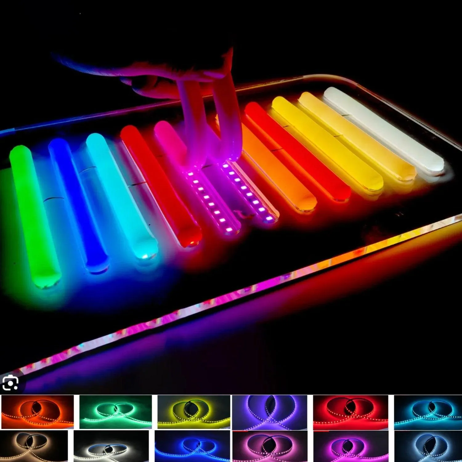 Led Strips 12V SMD2835 S Shape Bendable 120 Leds/m 6mm 5 Metre