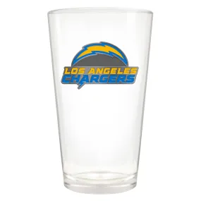 Los Angeles Chargers 16 oz. Pint Glass with Metal Emblem