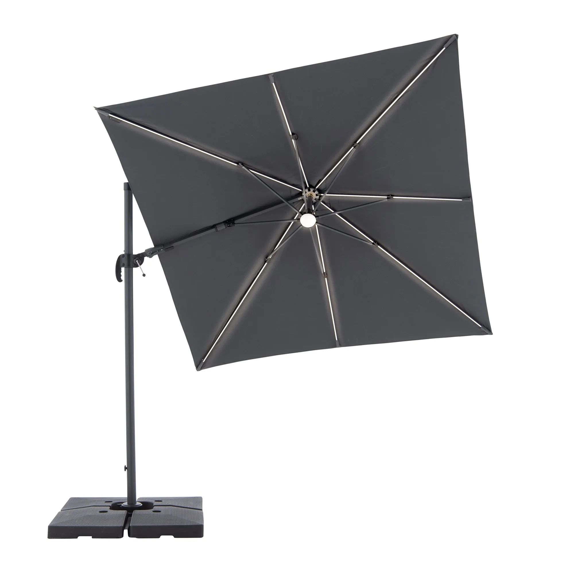 [Made in AUSTRIA] Cantilever Parasol RAVENNA AX (LED) - UV Protection 50 